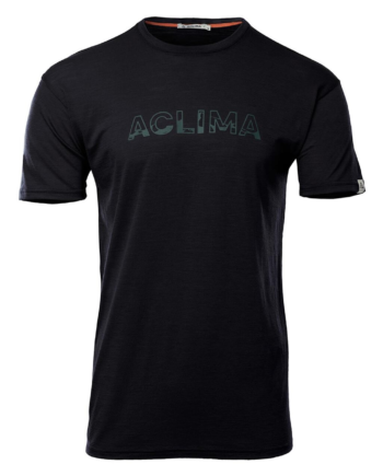 Aclima Lightwool Logo  -shirt   Jet Black