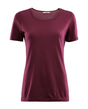 Aclima Lightwool Round Neck  -shirt   Zinfandel