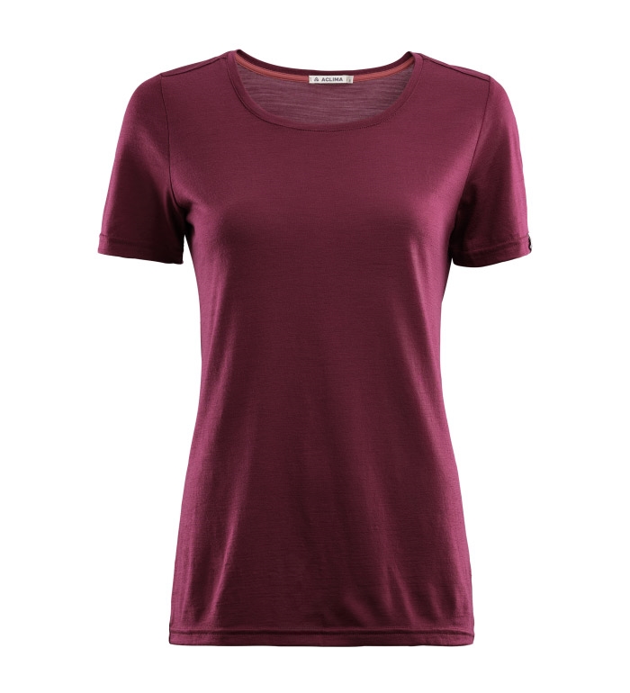 Aclima Lightwool Round Neck -shirt Zinfandel