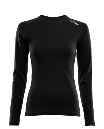 Aclima Warmwool Crew Neck   Jet Black