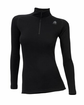 Aclima Warmwool Mock Neck   Black