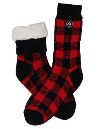 Avignon Heat Max Strømper Rutig Röd 39-46