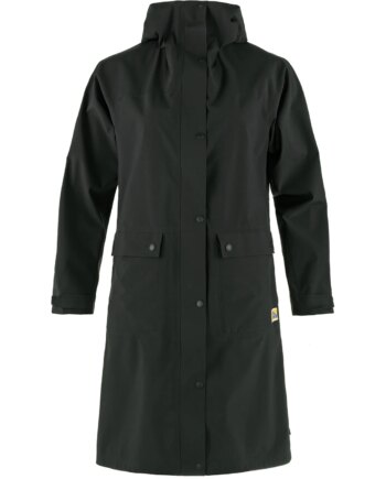 Fjällräven Vardag Rain Parka Dame Black
