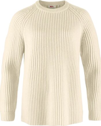 Fjällräven   Vik Rib Dame Sweater Chalk White