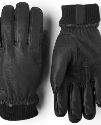 Hestra Leather Tore Handsker Black  Str