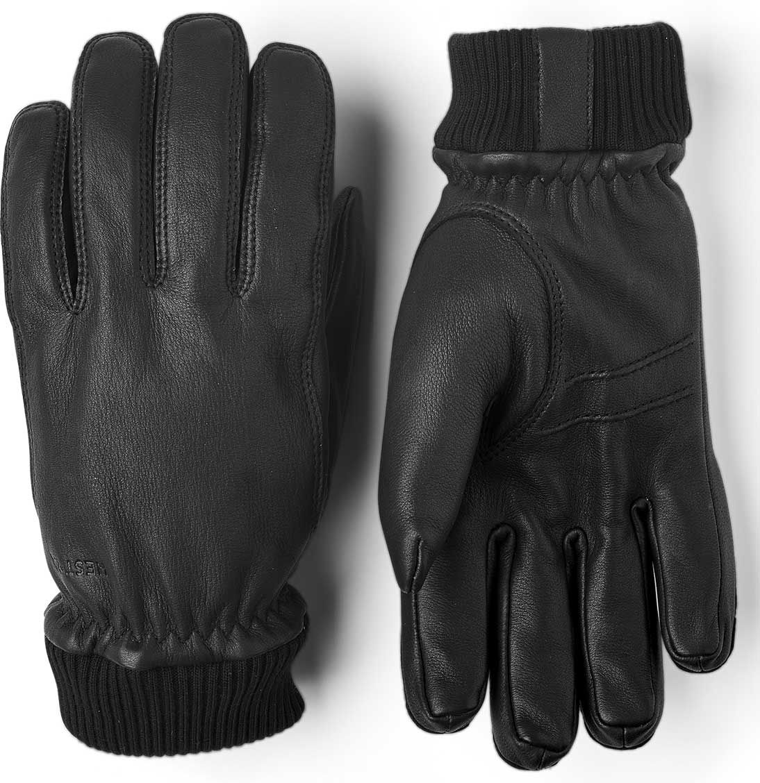 Hestra Leather Tore Handsker Black Str