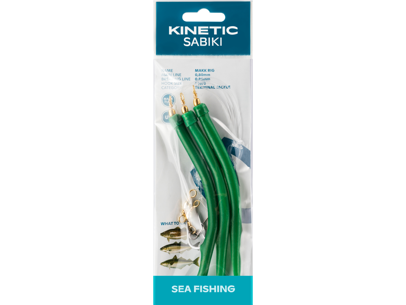 Kinetic Sabiki Makk Torskeforfang Green