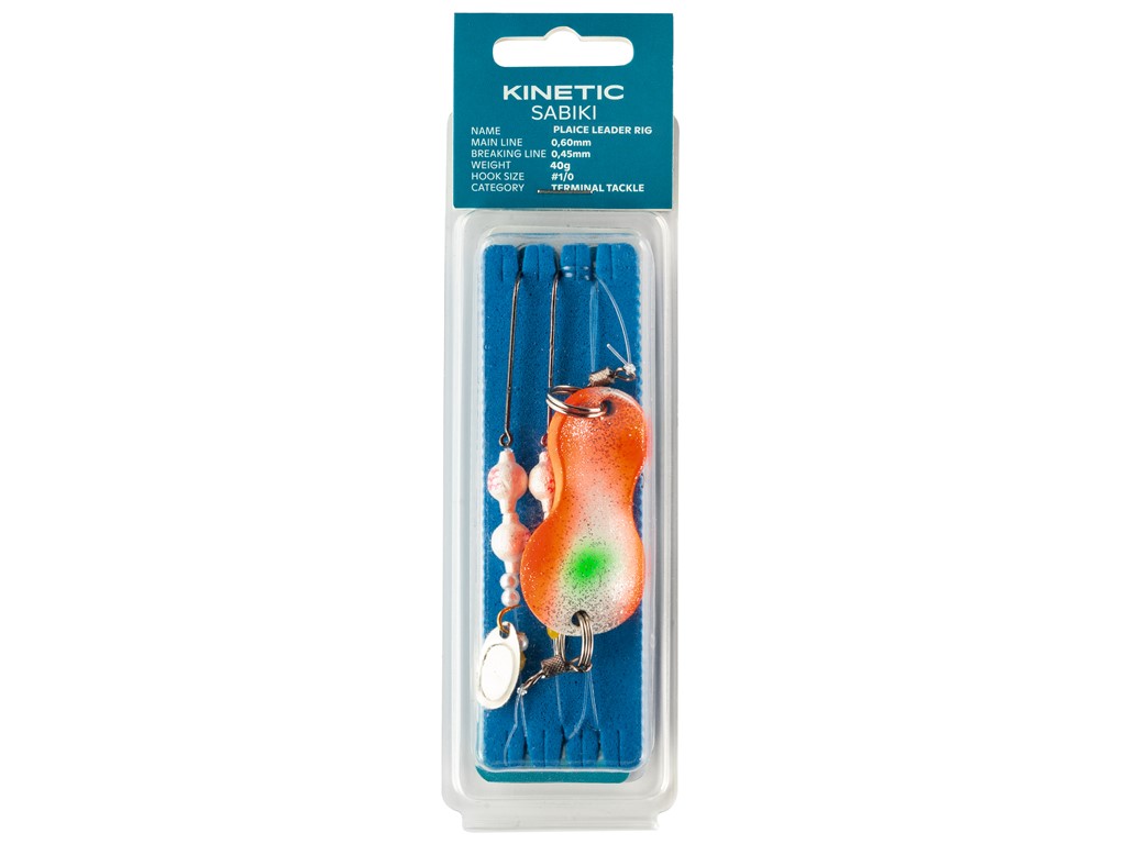 Kinetic Sabiki Plaice Leader Fladfiske Forfang Sunset 40g