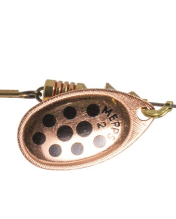 Mepps Aglia Decoree Spinner Copper Black Dots Str