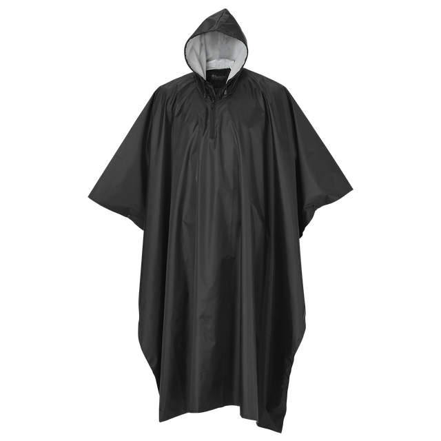Pinewood Rainfall Poncho Black