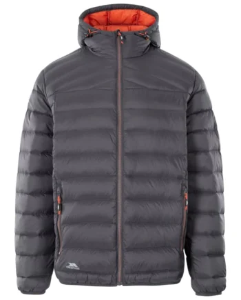 Trespass Whitman Dunjakke Dark Grey Burnt Orange
