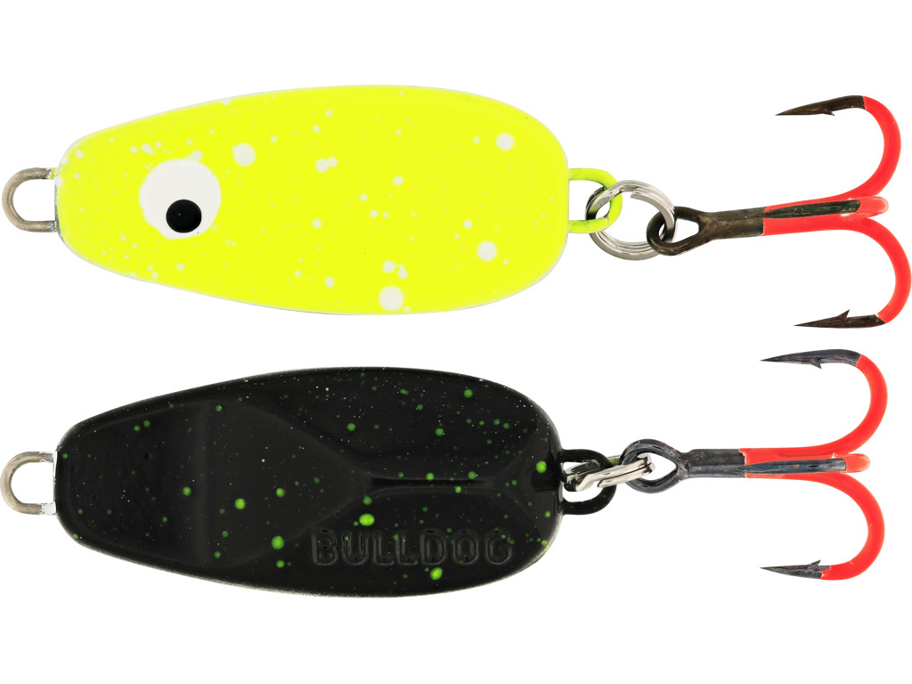 Westin Bulldog Black Chartreuse Splat Gram