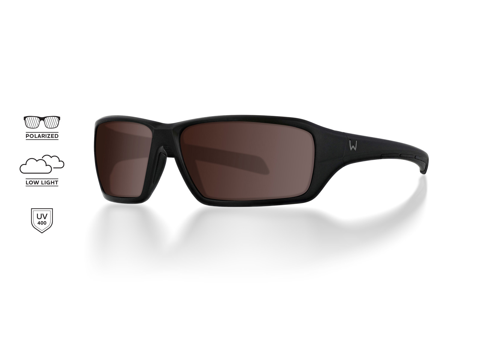 Westin W6 Sport 15 Polarid Solbrille W6 Sport 15 Matte Black Rose