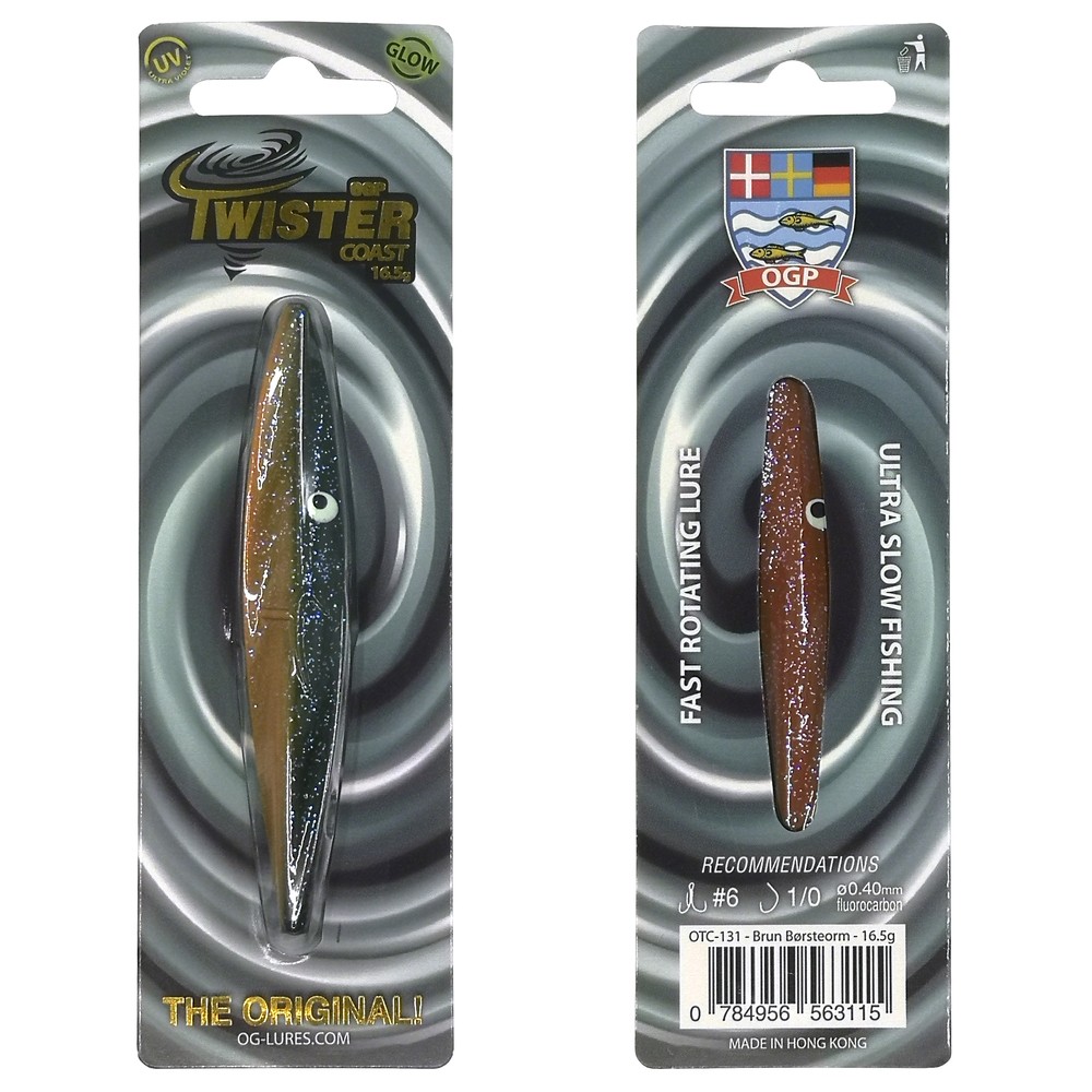 Ogp Twister Coast 13gr Brun Børsteorm Gennemløber