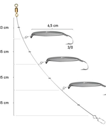 Team Deep Sea Torskeskeer Giant Triple Torskeforfang