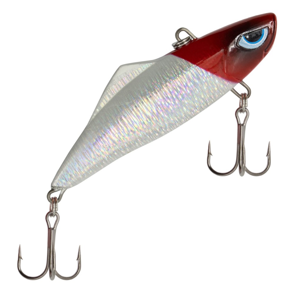 Viper Pro Rattle Jet Vibration Bait 5cm 20gr Red Head Silver Wobler