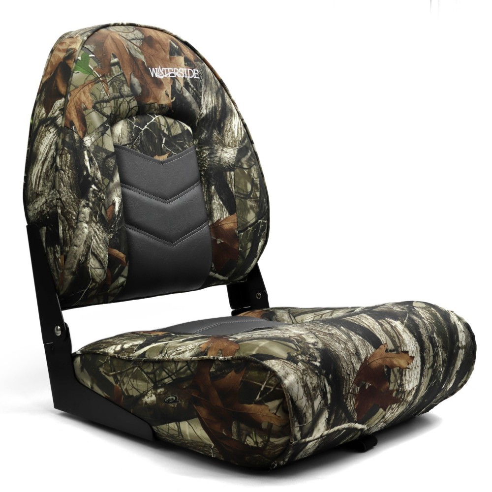 Waterside Luxus High Back Bådsæde Camo Charcoal Bådsæde