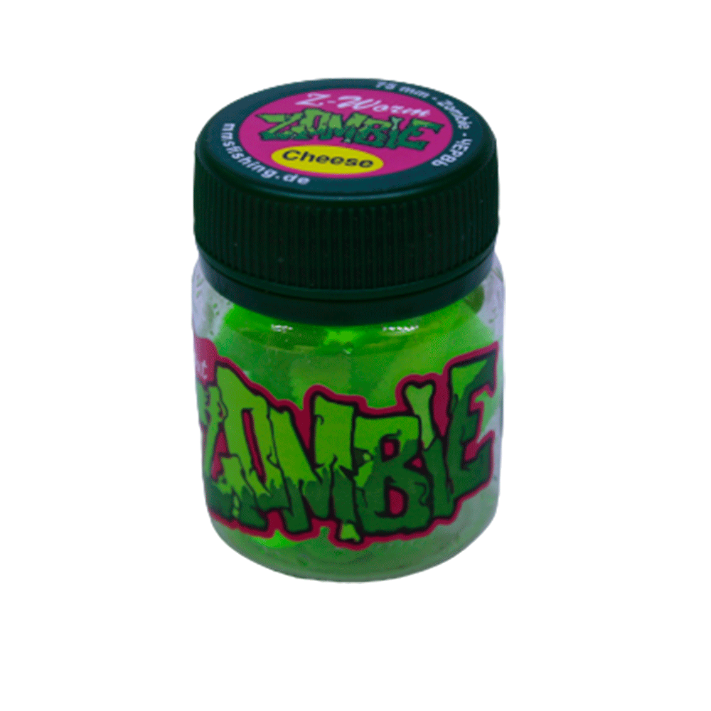 Zombie -worm Ost Chartreuse Gummidyr