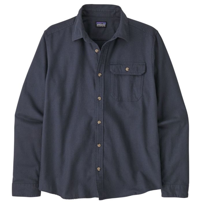 Patagonia Lw Fjord Flannel Skjorte Smoulder Blue