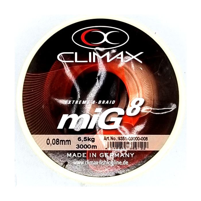 Climax Mig8 Braid Oliven 3000m