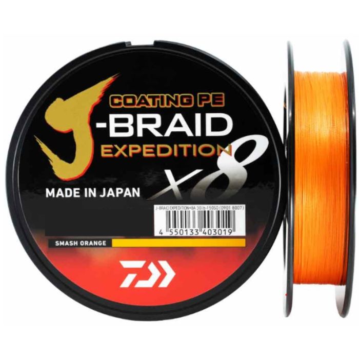 Daiwa -braid Expedition X8 150m Smash Orange