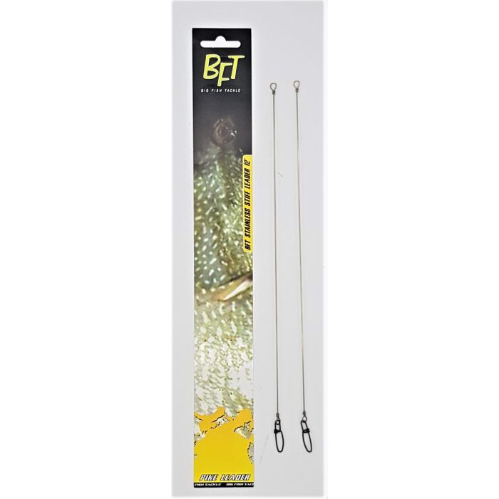 Bft Stainless Stiff Leader 12 -pak