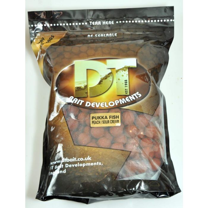 Dt Bait Pukka Fish Mix Peach Sour Cream Boilies