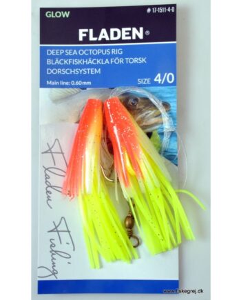 Fladen Deep Sea Octopus Rig Rød Gul