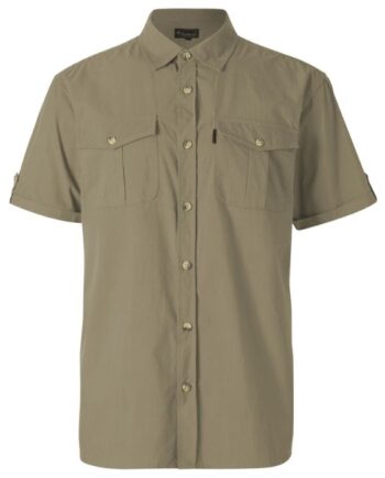 Pinewood Safari Ss Skjorte Sandstone