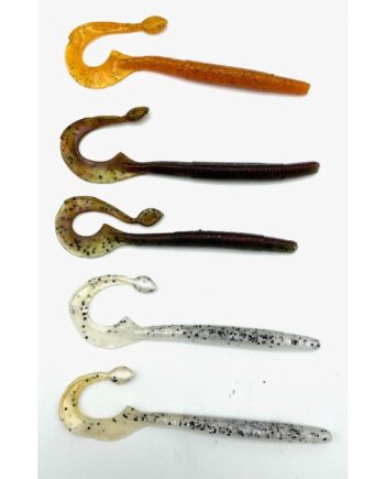 Westin Ned Worm Curl 12cm 3gr Clear Water Mix   5pcs