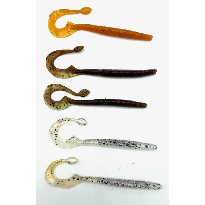 Westin Ned Worm Curl 12cm 3gr Clear Water Mix 5pcs