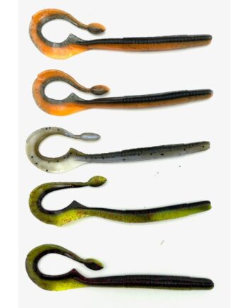 Westin Ned Worm Curl 12cm 3gr Dark Water Mix   5pcs