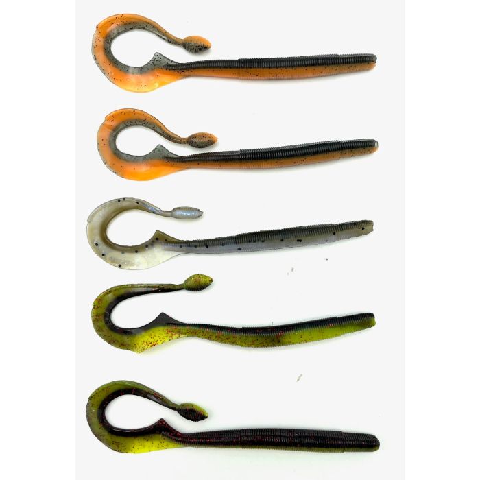 Westin Ned Worm Curl 12cm 3gr Dark Water Mix 5pcs