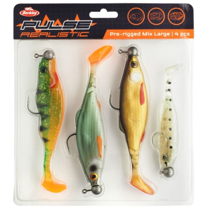 Berkley Pulse Realistic Mix Large 4stk