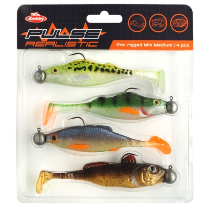 Berkley Pulse Realistic Mix Medium 4stk