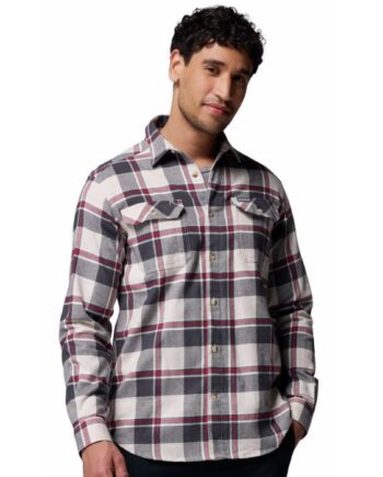 Columbia Flare Gunâ  Stretch Flannel Dark Stone Trails Edge Plaid