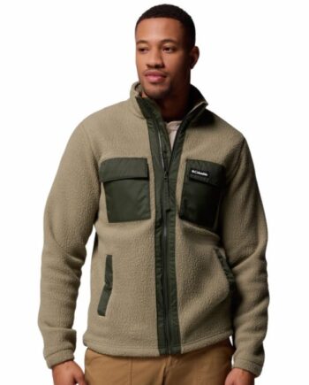 Columbia Juniper Peakâ  Full Zip Fleece Stone Green  Greenscape