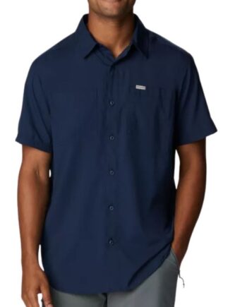 Columbia Silver Ridgeâ  Utility Lite Ss Collegiate Navy