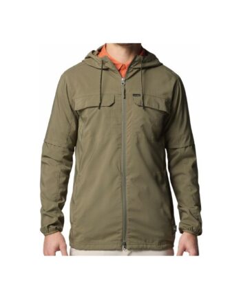 Columbia Skien Valleyâ  Hooded Ls Shirt Stone Green