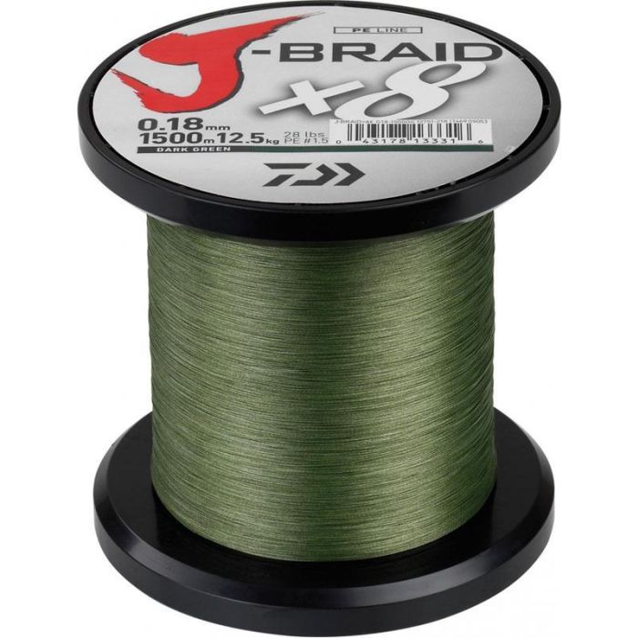 Daiwa -braid X8 Grøn 1500m