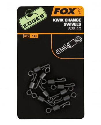 Fox Edges Kwik Change Hook Swivels Size 10