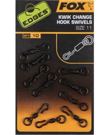 Fox Edges Kwik Change Mini Hook Swivels Size 11