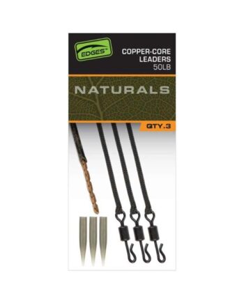 Fox Edges Naturals Copper-core Leaders X3