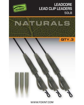 Fox Edges Naturals Leadcore Lead Clip Leaders 50lb