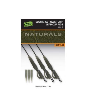 Fox Edges Naturals Submerge Power Grip Lead Clip Rigs 40lb