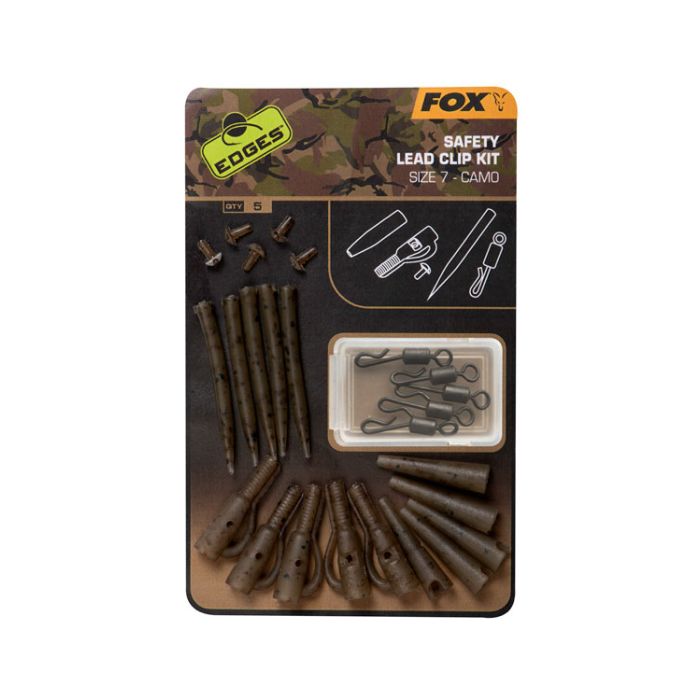 Fox Edges Safety Lead Clip Kit Size Camo