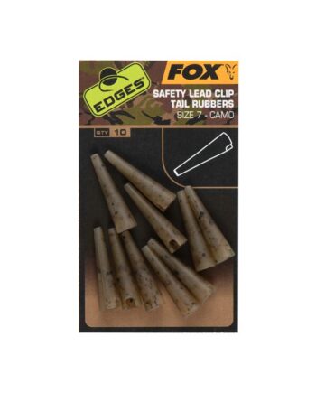 Fox Edges Safety Lead Clip Tail Rubbers Size   Camo
