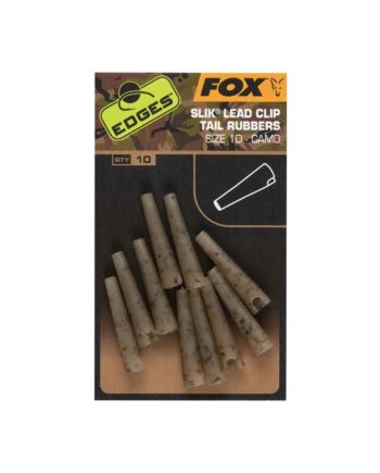 Fox Edges Slik Lead Clip Tail Rubbers Size 10 Camo