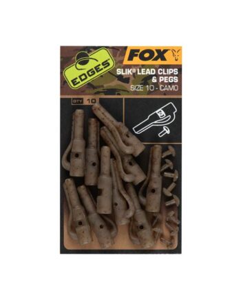 Fox Edges Slik Lead Clips   Pegs Size 10 Camo