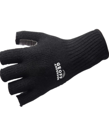 Geoff Anderson Merino Fingerless Wool Glove Black